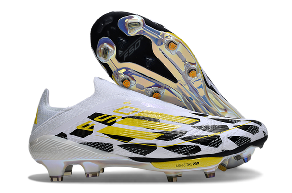 adidas F50 Elite FG — White/Yellow/Black