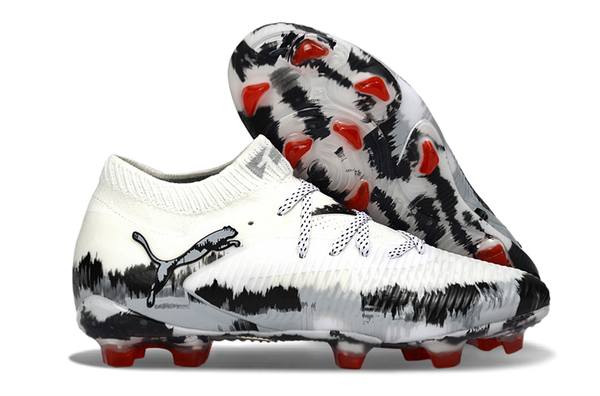 Puma Future FG — White/Black/Red