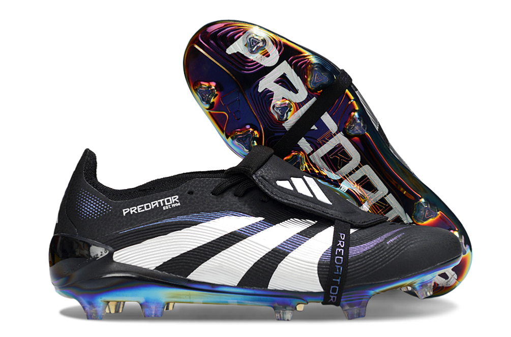 adidas Predator Elite FG — Black/White Iridescent