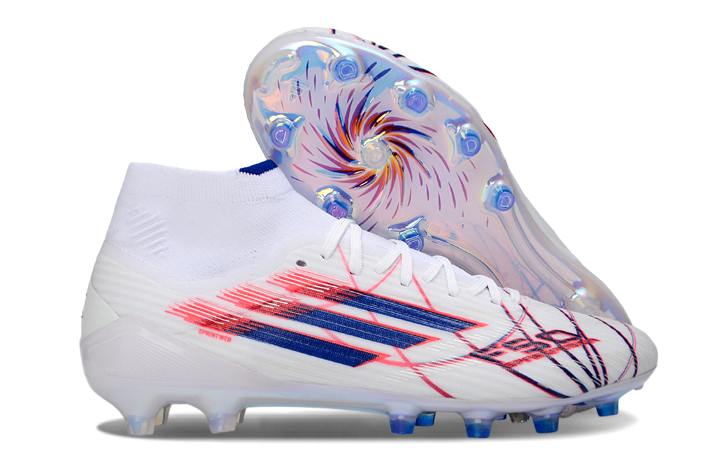 adidas F50 FG — White/Blue/Red