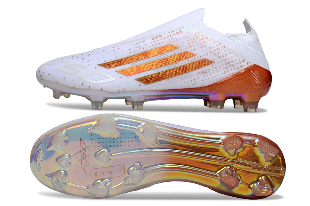 adidas F50 Elite FG — White/Copper Iridescent