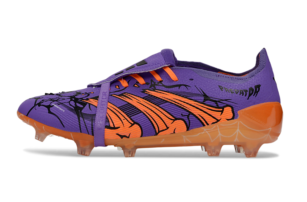 adidas Predator Elite FG — Purple/Orange Spiderweb