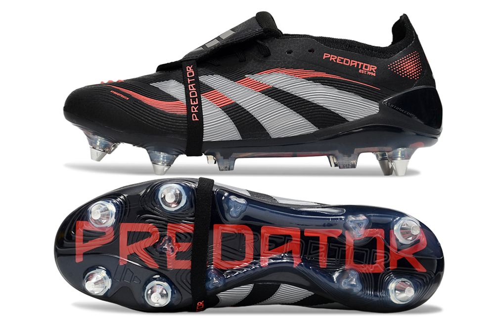 adidas Predator Remake SG — Black/Silver/Red
