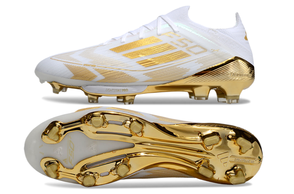 adidas F50 FG — White/Gold