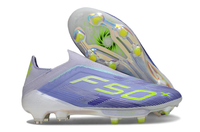 adidas F50 Elite FG — White/Purple/Volt