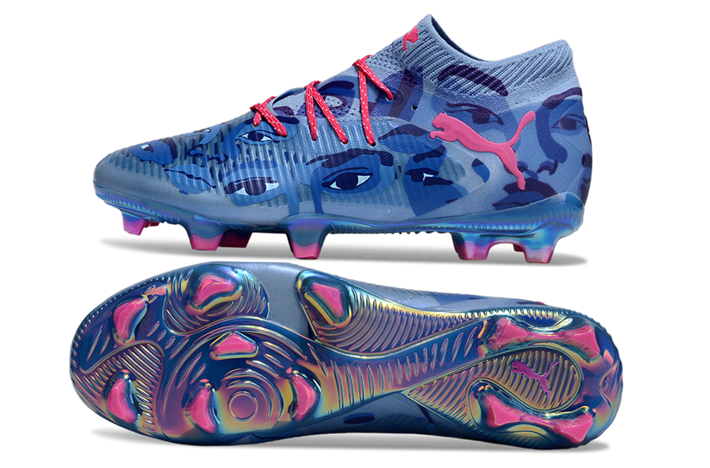 Puma Future FG — Blue Camo/Pink