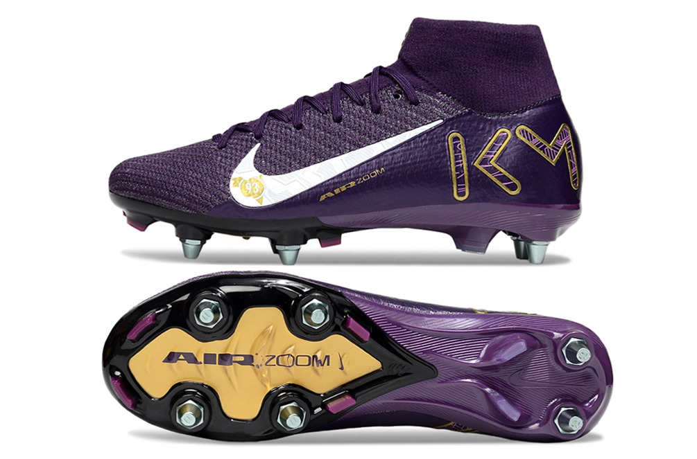 Nike Mercurial Superfly Mbappe SG — Purple/Gold