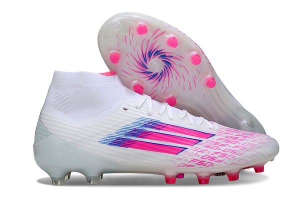 adidas X FG — White/Pink/Blue