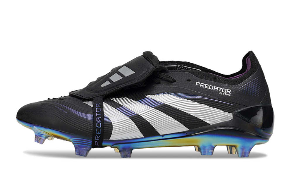 adidas Predator Elite FG — Black/White Iridescent