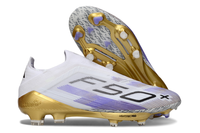 adidas F50 Elite FG — White/Purple/Gold
