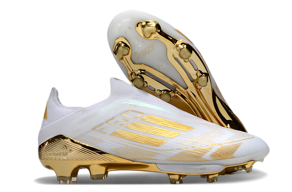 adidas F50 Elite FG — White/Gold (II)