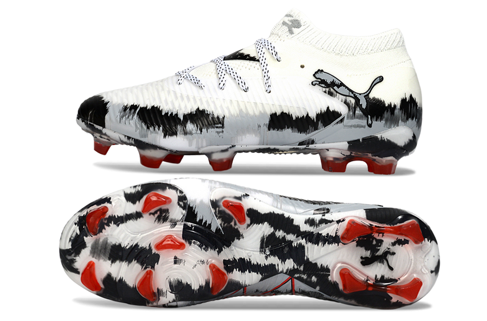 Puma Future FG — White/Black/Red