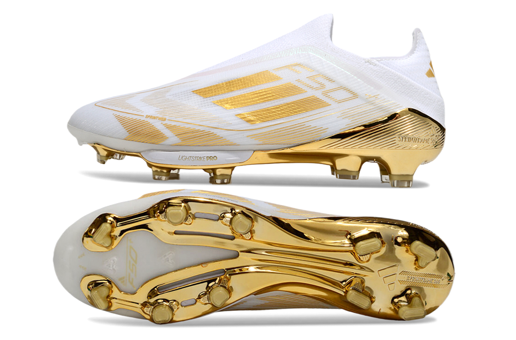 adidas F50 Elite FG — White/Gold (II)