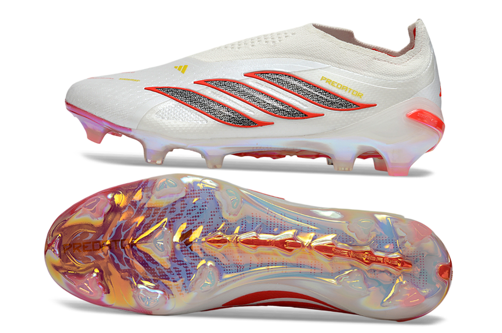 adidas Predator Elite FG — White/Black/Red