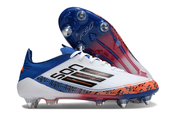 adidas F50 Adizero Son SG — White/Blue/Red