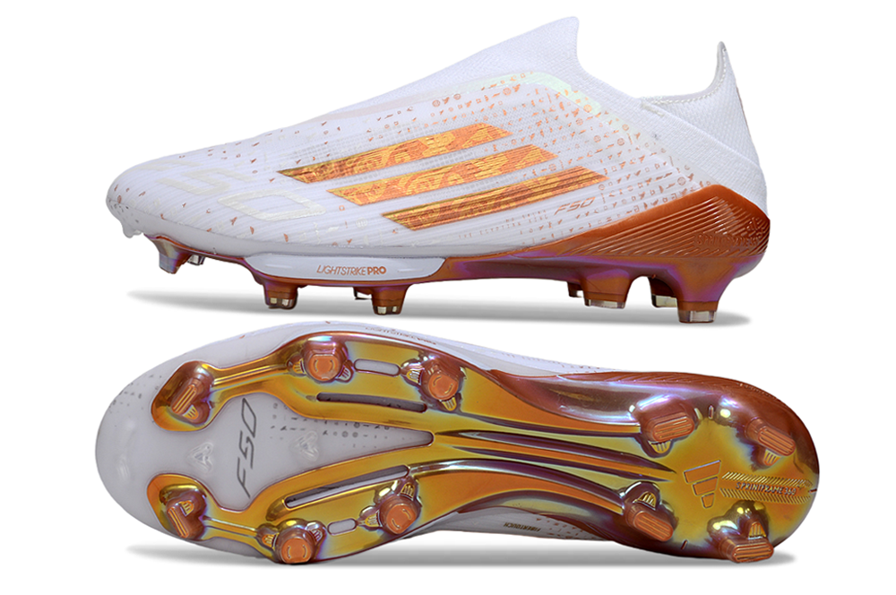 adidas F50 Elite FG — White/Gold (III)