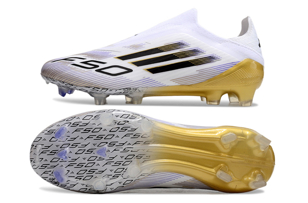 adidas F50 Elite FG — White/Gold (I)