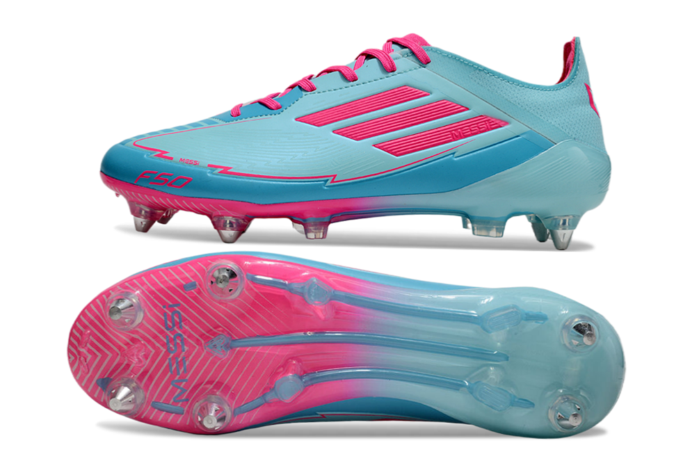 adidas F50 Adizero SG — Cyan/Pink