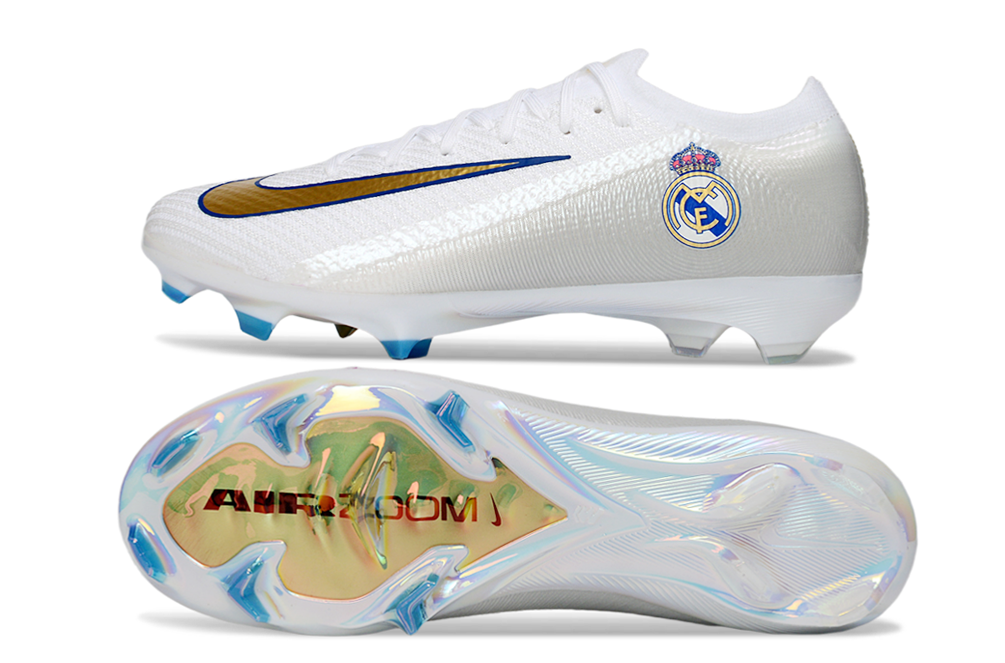 Nike Mercurial Vapor Real Madrid FG — White/Gold