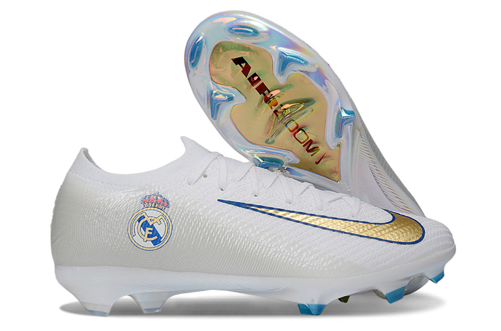Nike Mercurial Vapor Real Madrid FG — White/Gold
