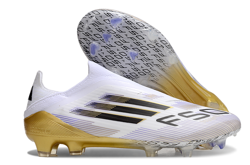 adidas F50 Elite FG — White/Gold (I)
