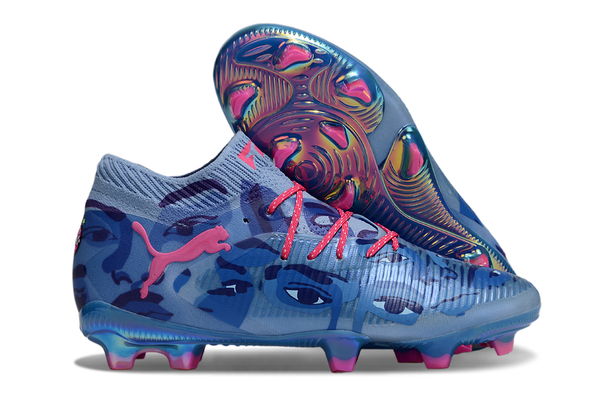 Puma Future FG — Blue Camo/Pink