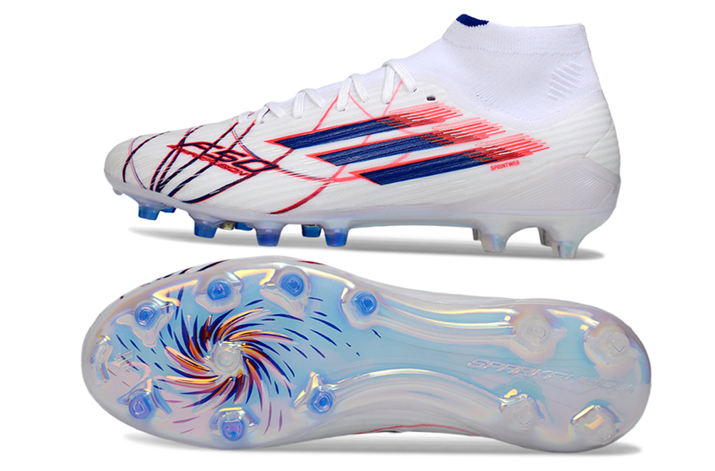 adidas F50 FG — White/Blue/Red
