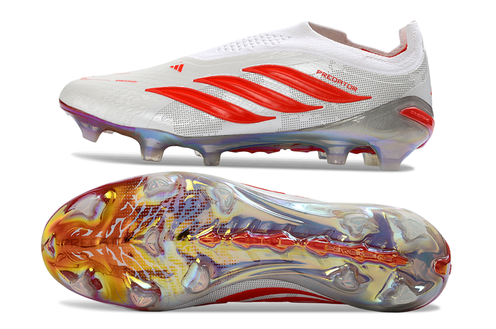 adidas Predator Elite FG — White/Red (II)