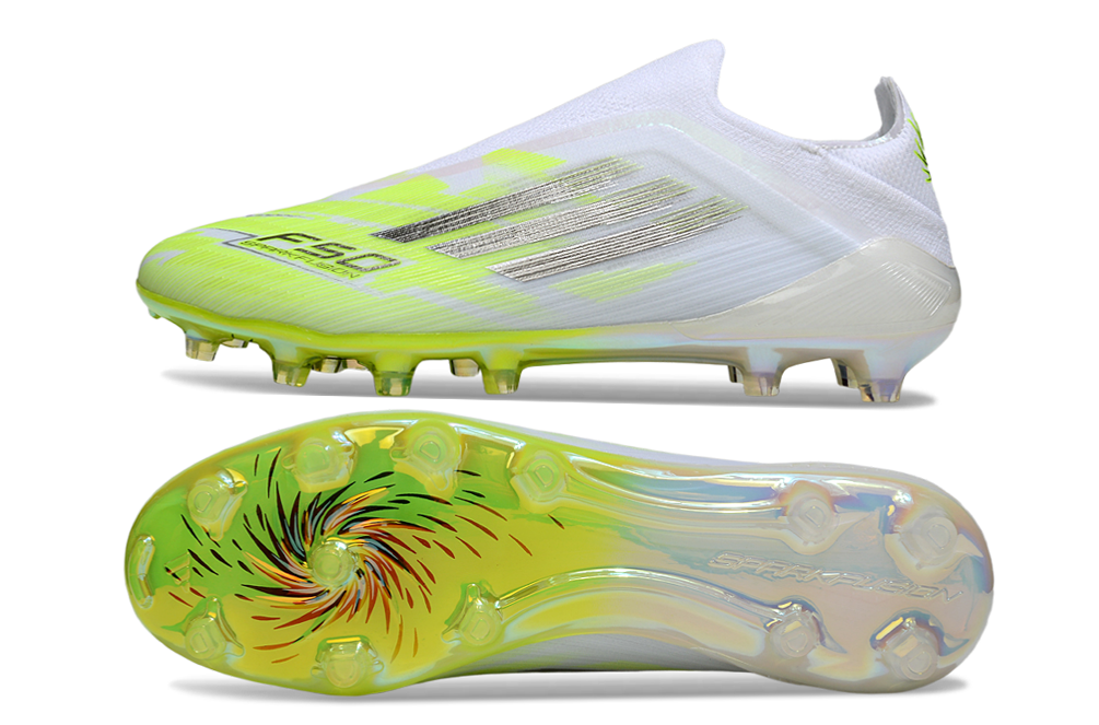 adidas F50 Elite FG — White/Volt (I)