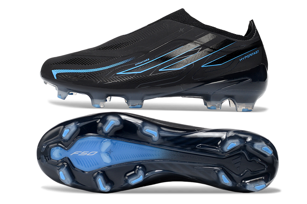 adidas F50 Elite FG — Black/Light Blue