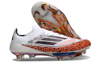 adidas F50 FG — White/Orange Leopard