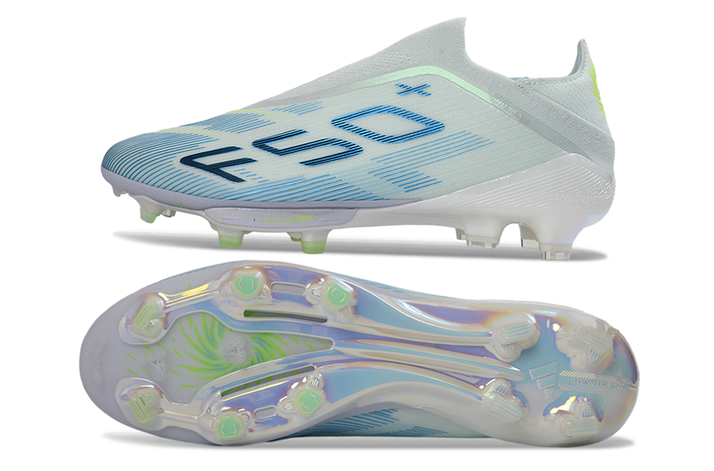 adidas F50 Elite FG — White/Light Blue