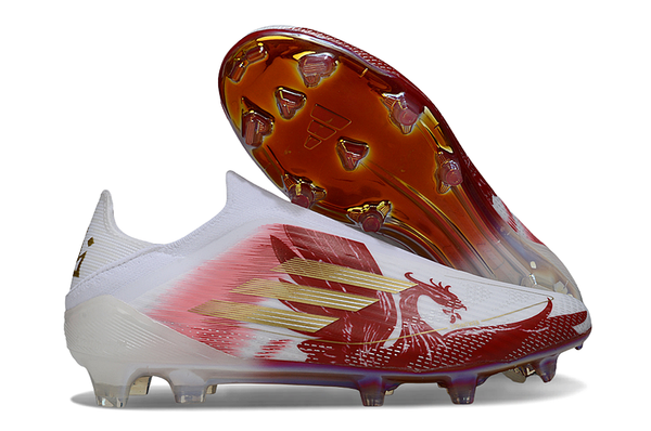 adidas F50 Elite FG — White/Red Dragon