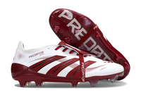 adidas Predator Elite FG — White/Dark Red
