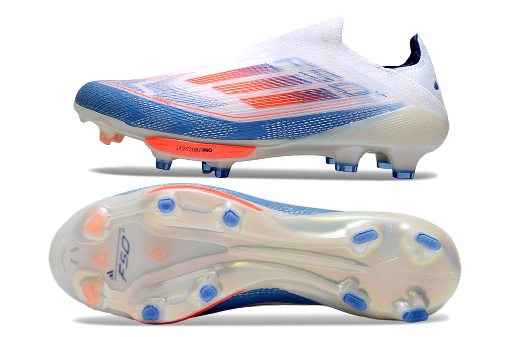 adidas F50 Elite FG — White/Blue/Red (II)