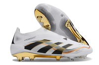 adidas Predator Elite FG — White/Black/Gold Sole