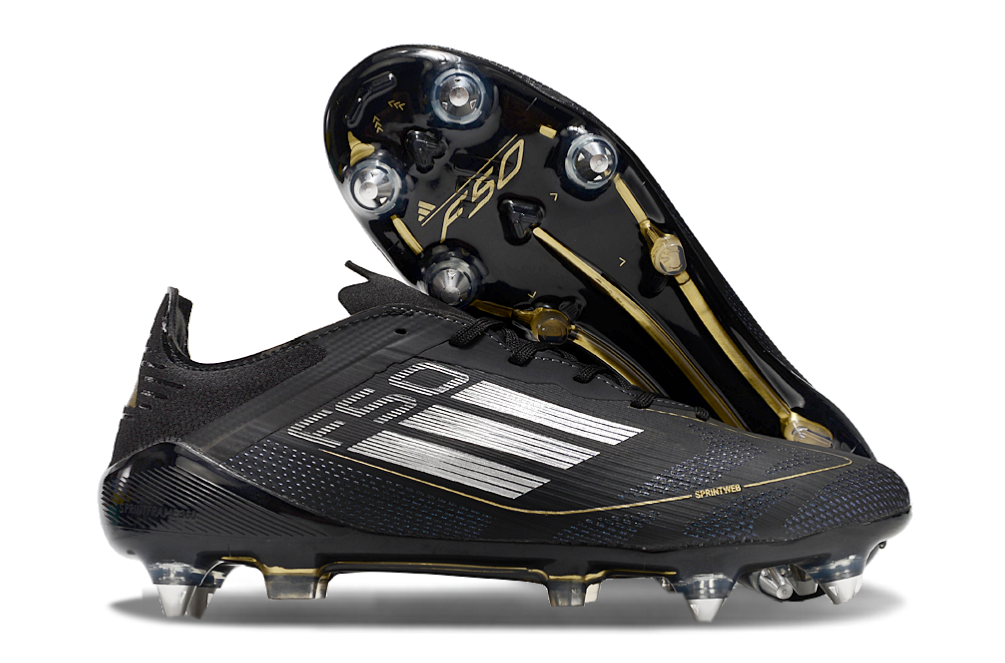 adidas F50 Adizero SG — Black/Gold