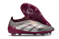 adidas Predator Elite Bellingham FG — Silver/Magenta Laceless