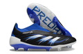 adidas Predator Elite FG — Black/Blue/White Laceless