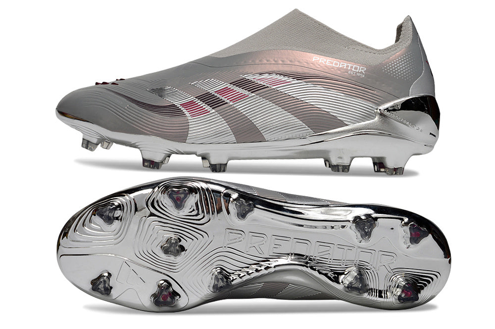 adidas Predator Elite FG — Silver/Pink Chrome
