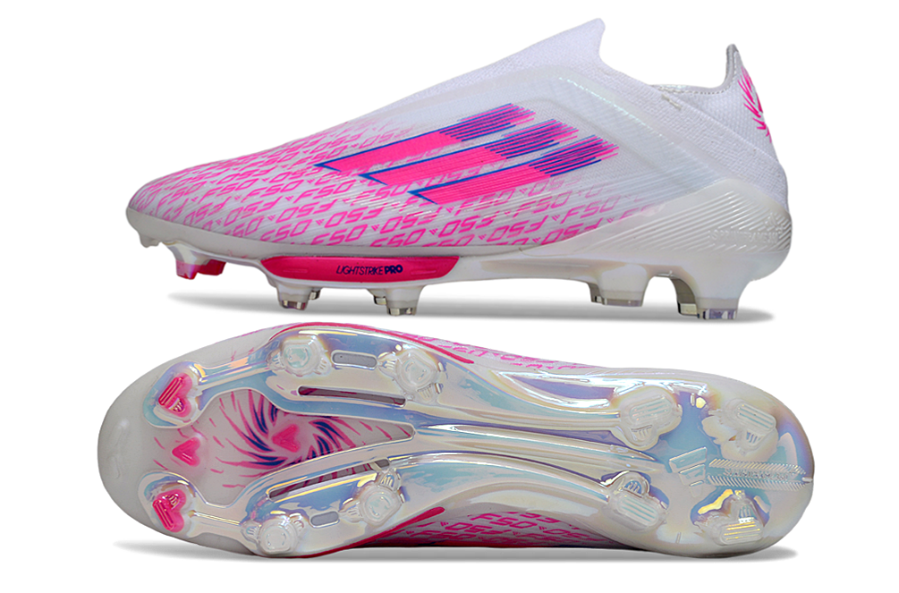 adidas F50 Elite FG — White/Pink (II)