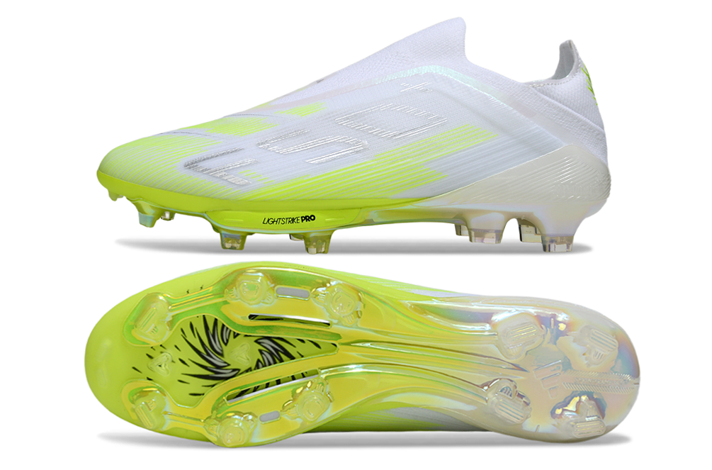 adidas F50 Elite FG — White/Volt (II)